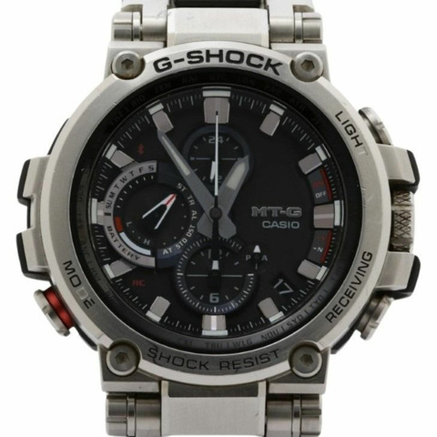 卡西歐 G-SHOCK MT-G MTG-B1000 系列 MTG-B1000-1AJF 手錶，黑色/銀色，樹脂/不銹鋼，男士模擬手錶