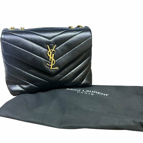 【美收精品】YSL  Loulou Medium 鏈條肩背包 / 斜背包 6-935【隔月月中將轉賣至日本 上架期限30天】
