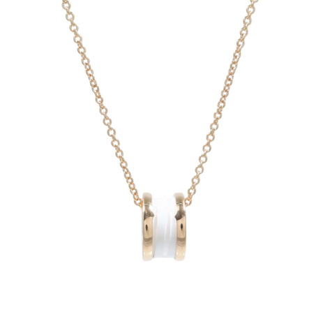 BVLGARI 18K玫瑰金/陶瓷B-zero1 Necklace項鍊