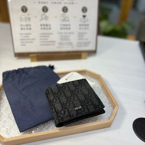 賣場最低🍙七成新黑色 Dior Oblique 緹花 🍙 有購買證明/塵袋