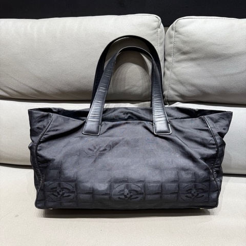 香奈兒/Chanel 黑色尼龍冰格托特包