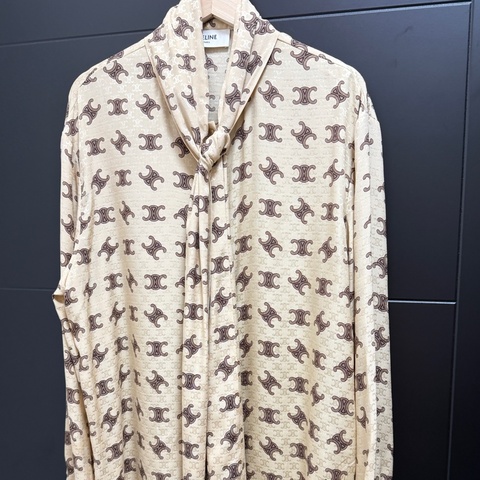 Celine 100%桑蠶絲襯衫