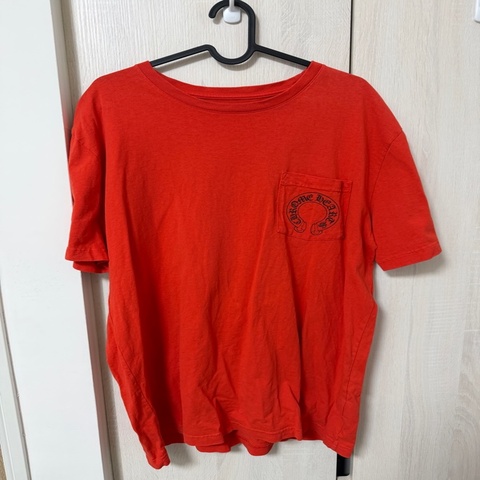 Chromehearts 克羅心 橘色 限量 嘴唇 前口袋 短袖 上衣 Tshirt