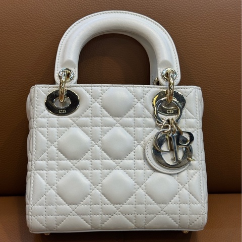 Dior迪奧 Lady dior 白金三格戴妃