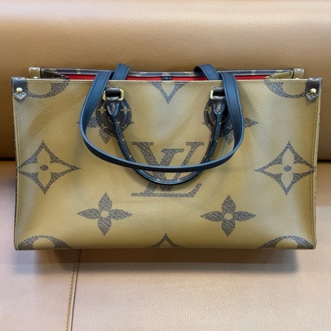 LV 路易威登onthego otg 老花中號
