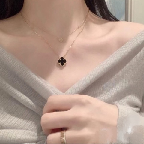 Van Cleef&Arpels 梵克雅寶 vca 黑花項鍊