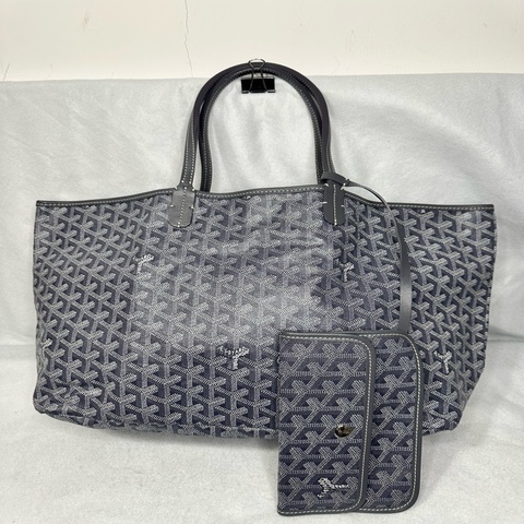Goyard Saint‑Louis PM灰色托特包