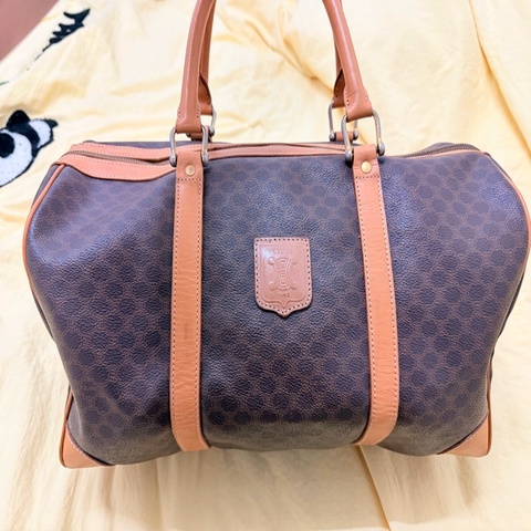 CELINE Vintage Macadam 老花波士頓包 42cm