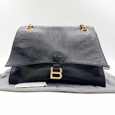 Balenciaga巴黎世家Crush黑金沙漏 尺寸：32*20