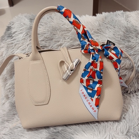 Longchamp 竹節手提斜背背包