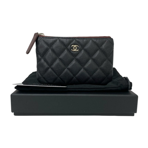☆ CHANEL 香奈兒 Black Caviar Skin Pouch 黑色粒紋小牛皮小袋子 No.26-267017686