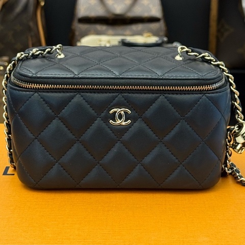 Chanel 香奈兒 23C長盒子，足球限定馬賽克球，黑色長盒子