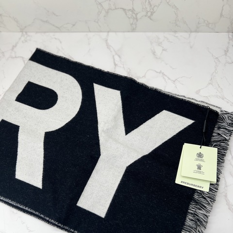 香緹國際精品 BURBERRY BURBERRY logo 羊毛圍巾 1293