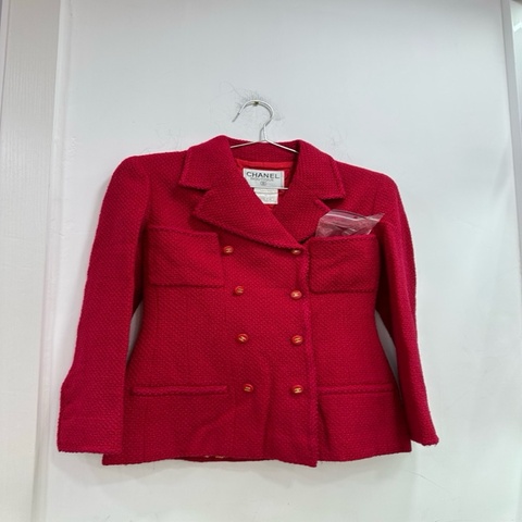 Chanel 香奈兒 1995年Vintage秀場同款復古紅色西裝外套 38碼