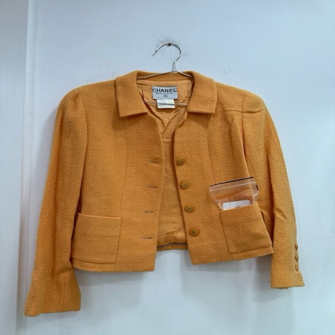 #Chanel 香奈兒 #Vintage #橘色毛呢中古外套 36碼