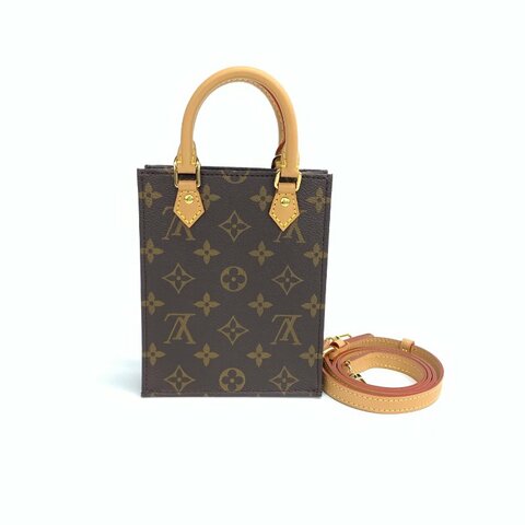 Louis Vuitton LV 棕色 老花 琴譜 mini 晶片 肩背包