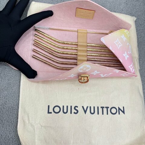 路易威登 Louis Vuitton 吸管套裝 彩色 牛皮｜全新