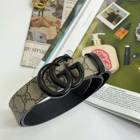 GUCCI 雙G 3CM 皮帶