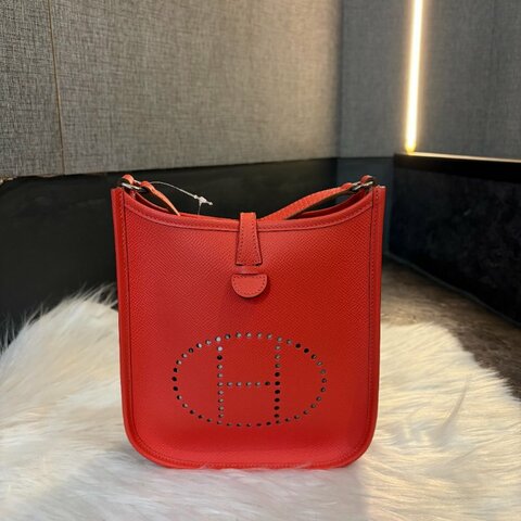 HERMES MINI EVELYNE O刻 橘紅 一代