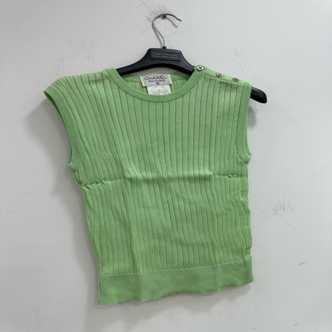 Chanel 香奈兒 vintage 綠色背心 40碼