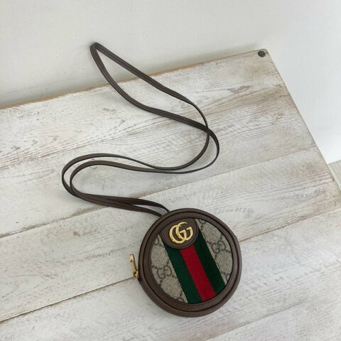 GUCCI OPHIDIA 迷你圓餅零錢包