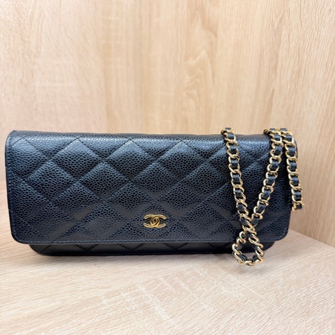 Chanel 黑金荔枝皮WOC