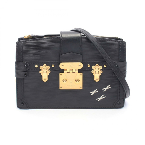 路易威登 Trunk Clutch 單肩包 M53052 Epi 皮革黑色二手女士 LV