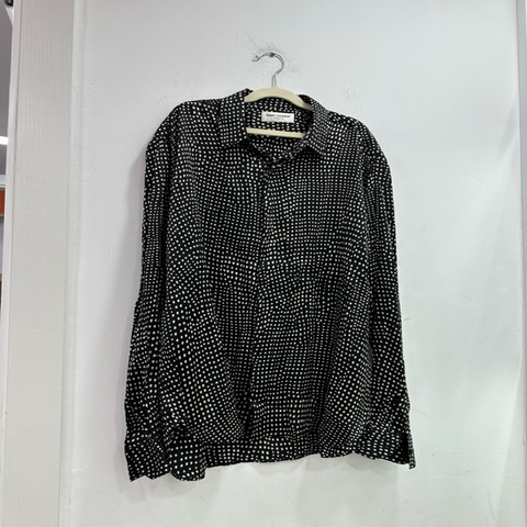 YSL Saint Laurent slp 聖羅蘭20SS桑蠶絲波點襯衫 100%桑蠶絲 手感異常順滑細膩 40碼