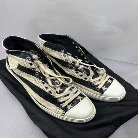 絕版YSL / Saint Laurent Bedford高幫蛇皮板鞋，42碼，閒置
