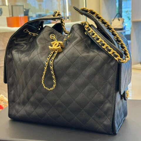 *SHIHNA名牌精品*CHANEL 25Bag 黑金中號
