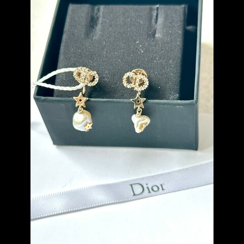 Dior/迪奧 星星巴洛克珍珠耳釘
