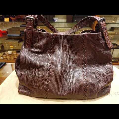 BV Large Lizard Skin / Shoulder bag