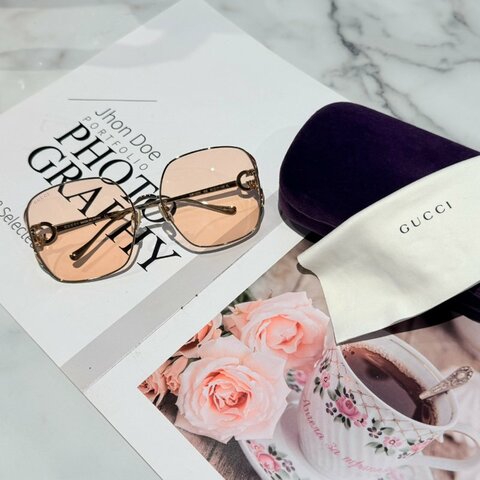 GUCCI　雙G造型太陽眼鏡