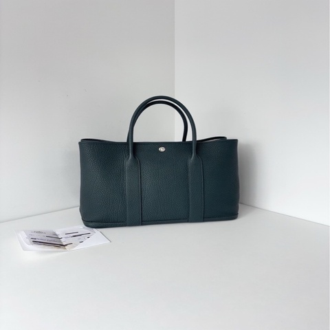 Hermès 愛馬仕🐎 松柏銀扣GardenParty GP36全皮花園包 💗99新💕