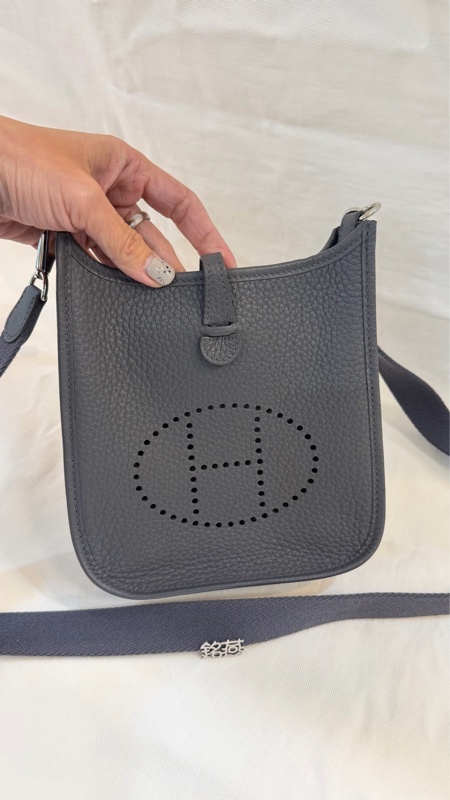 美兔精品 Hermès 愛馬仕Mini Evelyne 16 石板灰