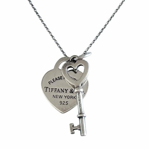 TIFFANY & CO. Return To Tiffany 愛心💗 鎖匙 純銀 頸鏈