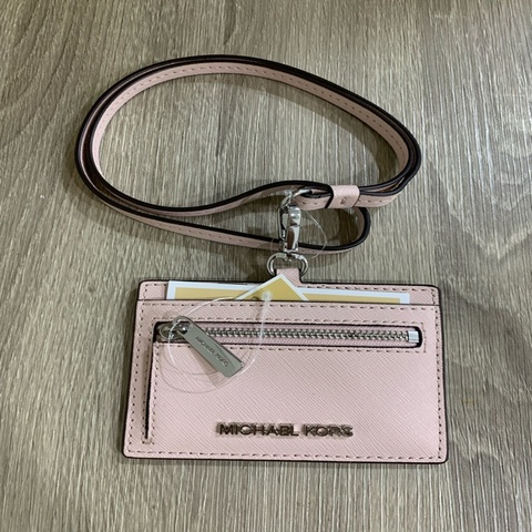 MICHAEL KORS （MK） Jet SetTravel 防刮皮革掛繩零錢.