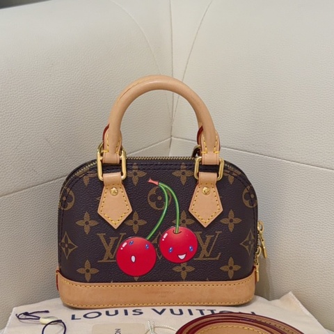芯片款 LV/路易威登 Takashi Murakami 村上隆 聯名款 NANO ALMA 櫻桃系