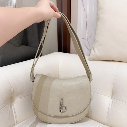 Burberry/博柏利 Rocking Horse 可調節肩帶 小牛皮 單肩斜挎包 中號 女
