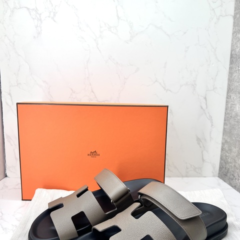 香緹國際精品 HERMES 二舅 拖鞋 大象灰 1302