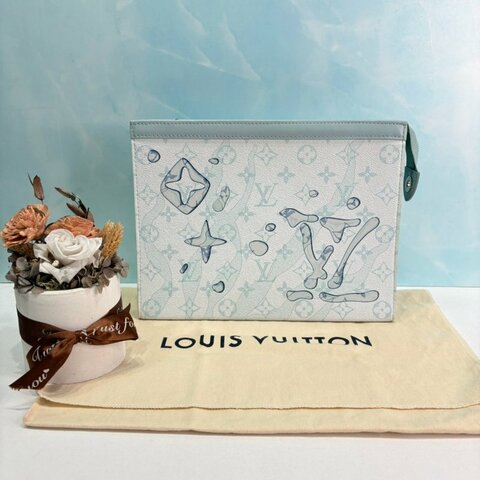 LV Pochette Voyage MM水滴紋手拿包