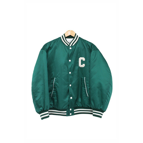 Celine Green Nylon Varsity Jacket Size 34