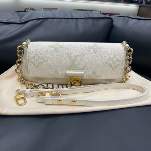 路易威登/Lv  milkyway系列抹茶雲朵包 壓紋粒面牛皮革