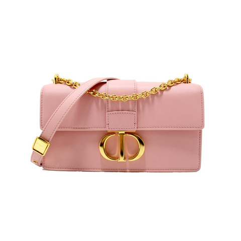 Christian Dior Pink Calfskin Leather 30 Montaigne East-West Bag with Chain