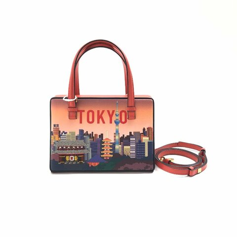 LOEWE 拼色 城市系列 東京 肩背包
