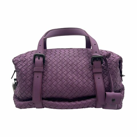 【美收精品】Bottega veneta 紫色編織手提包 D-56【隔月月中將轉賣至日本 上架期限30天】