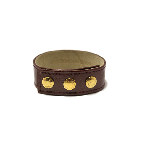 Louis Vuitton Burgandy Vernis Leather VIP Snap Bracelet Stockholm 2009