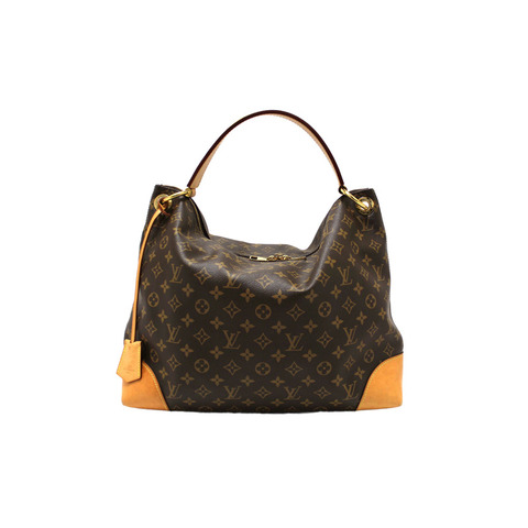 Louis Vuitton Classic Monogram Berri MM Hobo Shoulder Bag