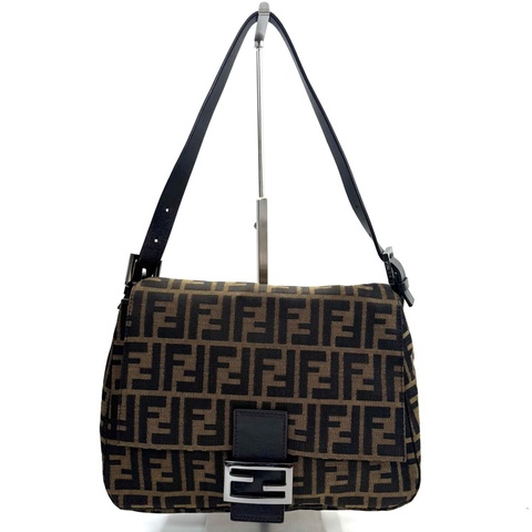 FENDI  ZUCCA紋樣單肩包/法棍包