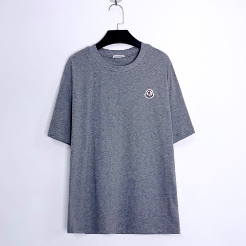 🌷全新帶吊牌！Moncler SS23 刺繡Logo 短袖上衣 灰色